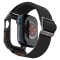 Husa pentru Apple Watch 4 / 5 / 6 / SE / SE 2 / 7 / 8 / 9 (44 / 45mm) + Curea - Spigen Lite Fit Pro - Matte Black