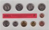 GERMANIA SET MONETARIE 1,2,5,10,50 PFENNIG 1,2,5 MARK 12.68 DM LIT. F 2001 UNC, Europa