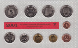 GERMANIA SET MONETARIE 1,2,5,10,50 PFENNIG 1,2,5 MARK 12.68 DM LIT. F 2001 UNC, Europa