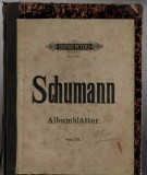 Schumann - Albumblatter op. 124 - partituri - 20 de bucați muzicale pentru pian legata