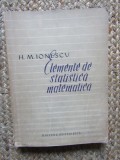 ELEMENTE DE STATISTICA MATEMATICA - H.M. IONESCU