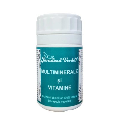 Multiminerale si Vitamine 60 capsule Paradisul Verde foto