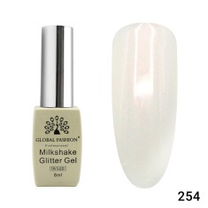 Oja semipermanenta, Milkshake Glitter, Global Fashion 8ml, 254