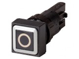 Comutator apăsare 16mm negru