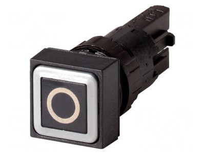Comutator apăsare 16mm negru foto