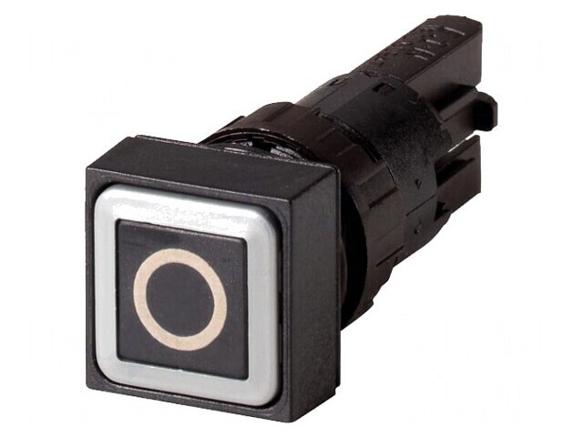 Comutator apăsare 16mm negru