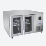 Masa frigorifica inox cu 2 usi sticla