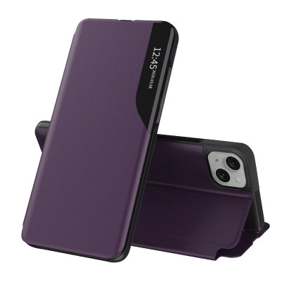 Husa pentru iPhone 15 Plus, Techsuit eFold Series, Purple foto