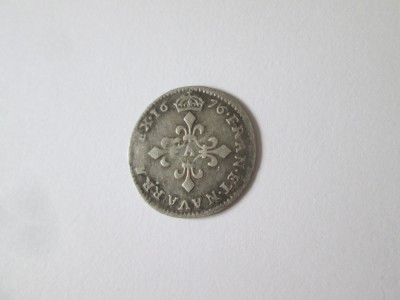 Rara! Franta 4 Sols 1676 argint Ludovic al XIV-lea ,,Regele Soare&amp;quot; foto