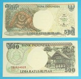 Indonezia 500 Rupiah 1992 &#039;Urangutan&#039; UNC serie: TBU534925 p#128
