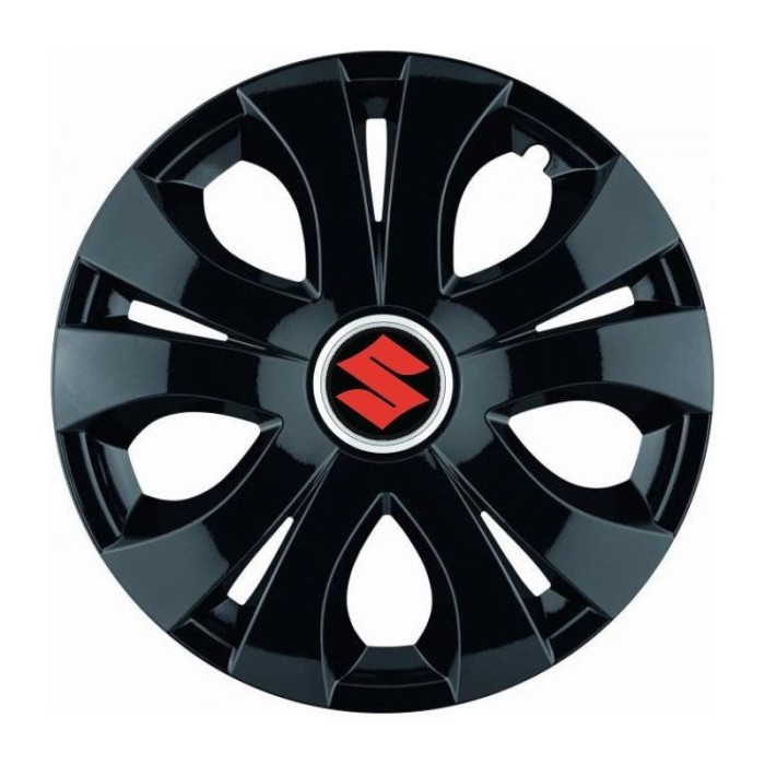 Set 4 Capace Roti Top Negru R16, Compatibil Cu Suzuki