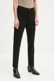 G-Star pantaloni femei, culoarea negru, mulata, high waist, D25260-C105