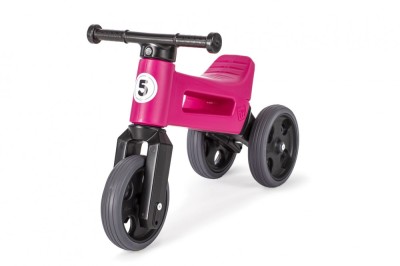 Bicicleta fara pedale Funny Wheels RIDER SPORT 2 in 1 Pink foto