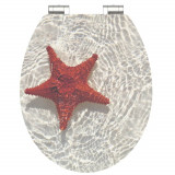 SCH&Uuml;TTE Scaun WC RED STARFISH &icirc;nchidere silentioasa extralucios MDF GartenMobel Dekor, vidaXL