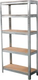 Raft metalic Strend Pro cu 5 polite din MDF, 180x90x30 cm, set 2 buc
