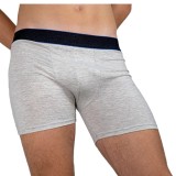 Boxeri Bărbați cu Picior Lung &ndash; Bumbac și Elastan pentru Confort și Susținere - 4XL - Gri
