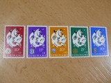 Seria Completa 5 Timbre Nestampilate Surinam 1967 - Rotary, Lions, Toastmasters -A94