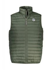 Vesta barbati, cu mini logo brodat, verde, S