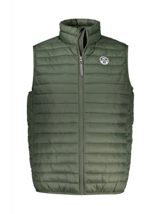 Vesta barbati, cu mini logo brodat, verde, S