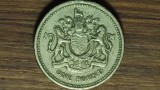 Anglia / Marea Britanie - moneda de colectie deosebita - 1 lira / pound 1983 - Elizabeta a II-a --- an unic de batere !