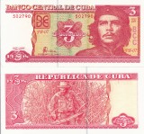 Cuba 3 Pesos 2005 UNC Bancnota - Necirculata