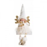 Cumpara ieftin Set 2 figurine Inger alb auriu 14x6x34 cm