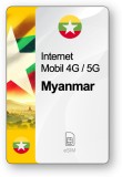 ESIM Internet Myanmar, valabil 7 zile, trafic 1 GB, Premium