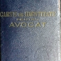 Carte de Identitate pentru avocat 1941