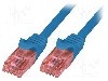 Cablu patch cord, Cat 6, lungime 1m, U/UTP, LOGILINK - CQ2036U