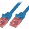 Cablu patch cord, Cat 6, lungime 0.5m, U/UTP, LOGILINK - CQ2026U