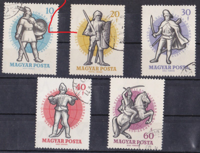 A12 S3 9 - Timbre foarte vechi - Ungaria - uniforme militare foto