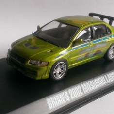 Macheta Mitsubishi Lancer EVO 7 WII 2002 Fast and Furious - Greenlight 1/43