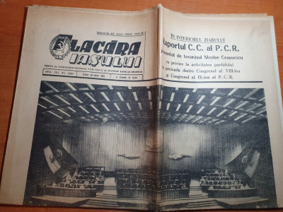 flacara iasului 20 iulie 1965-congresul al 9 lea al PCR foto