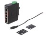 Switch Ethernet Industrial ANTAIRA LNX-C500, 5 Porturi, 12-48VDC, Neadministrabil, IP30, Sina DIN