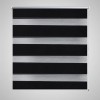 Jaluzea tip zebra, 120 x 230 cm, negru