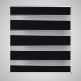 Jaluzea tip zebră, 120 x 230 cm, negru, vidaXL