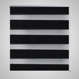 Jaluzea tip zebra, 120 x 230 cm, negru