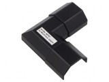 Conector unghiular negru W: 33mm H: 18mm, Goobay