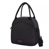 Geanta Termica pentru Pranz Unisex 9,5 L, Neagra, Impermeabila, cu 2 Manere