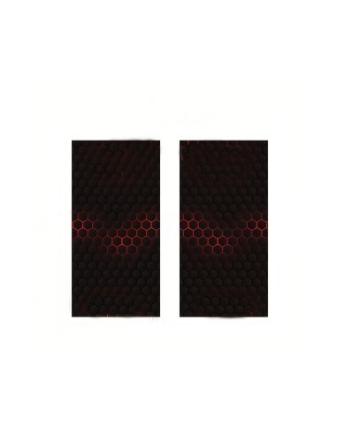 Set Stickere Stalpi Auto 50x25cm, Black Hexagon, Xenon Bright