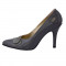 Pantofi dama, din piele naturala, marca Endican, B441-14, gri , marime: 36