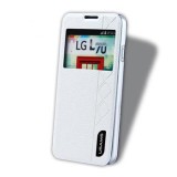 Cumpara ieftin Husa LG L70 Flip Book S-View White USAMS
