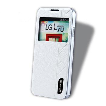 Husa LG L70 Flip Book S-View White USAMS foto