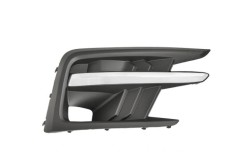 Grila bara protectie, spoiler Subaru Ascent, 01.2018-, montare fata, dreapta, cu laminat cromate; cu gaura lampa de ceata, RapidAuto