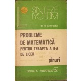 PROBLEME DE MATEMATICA PENTRU TREAPTA A II-A DE LICEU. SIRURI-D.M. BATINETU-210391