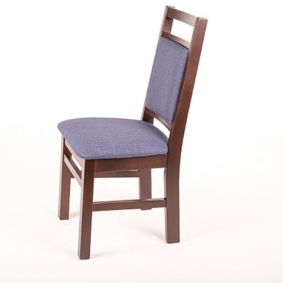 SCAUN PEDRO TAPITAT CU SPATAR ROMB STOFA STANDARD - Wenge Negru foto