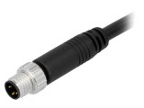 Conector M8 3-Pin Tată Drept cu Cablu 5m