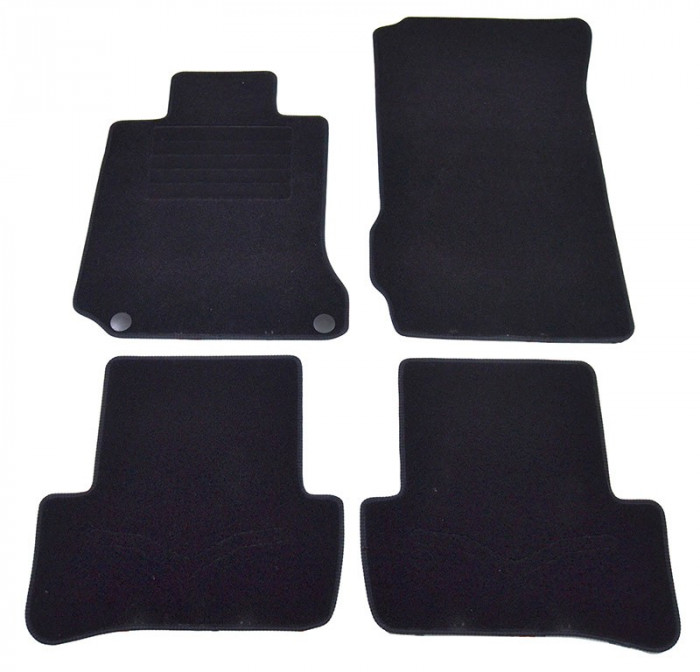 Covorase mocheta Mercedes Clasa C W204 4USI SW 2/2007- Negru, set de 4 bucati AutoDrive ProParts
