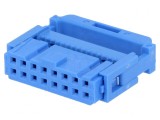 Mufă IDC Mamă 16 PIN Aurit 1,27mm, TE Connectivity