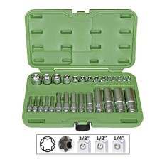 SET 28 TUBULARE TORX SCURTE SI LUNGI JBM 165